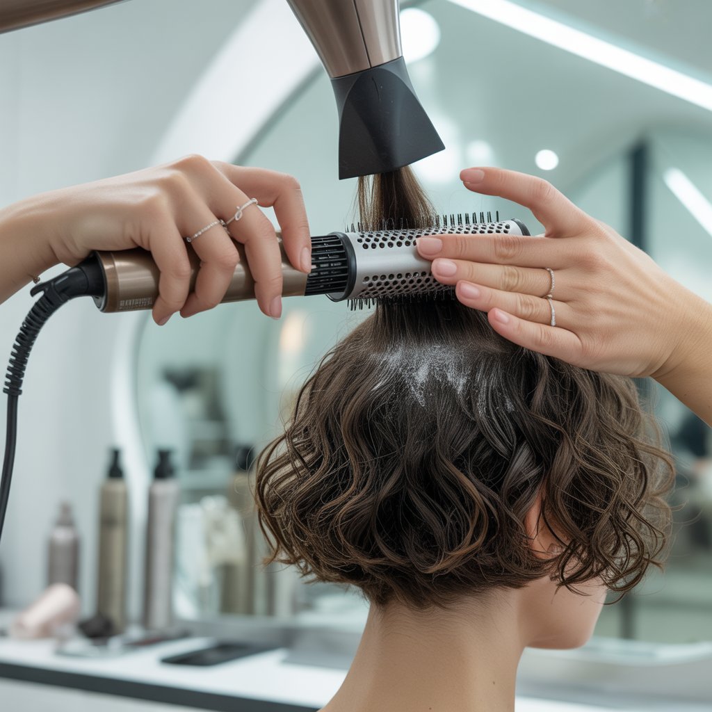 Curly French Bob Styling Techniques