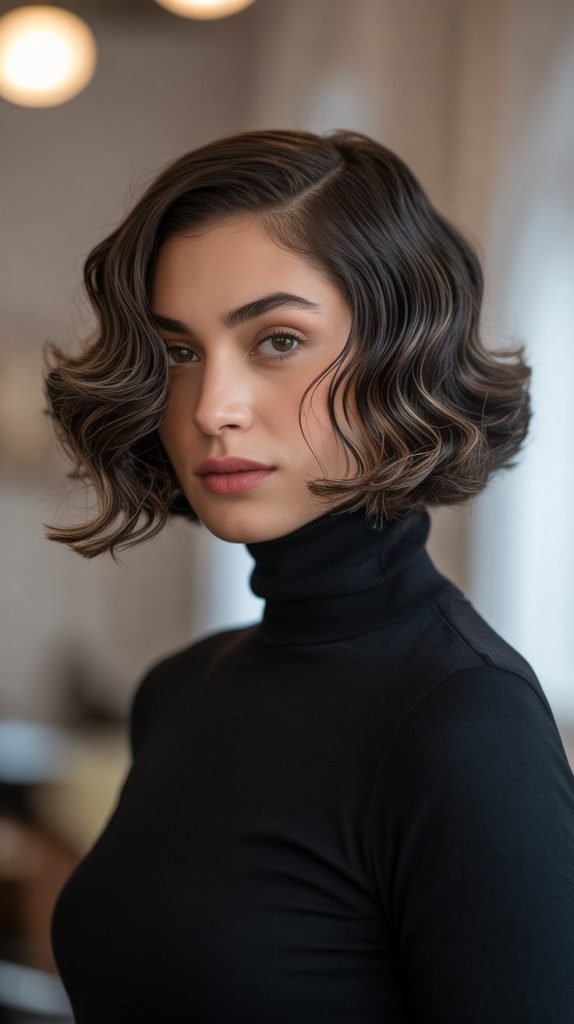 Textured Bob with Finger Waves