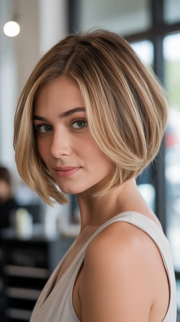 Blended Bob with Transitional Layers