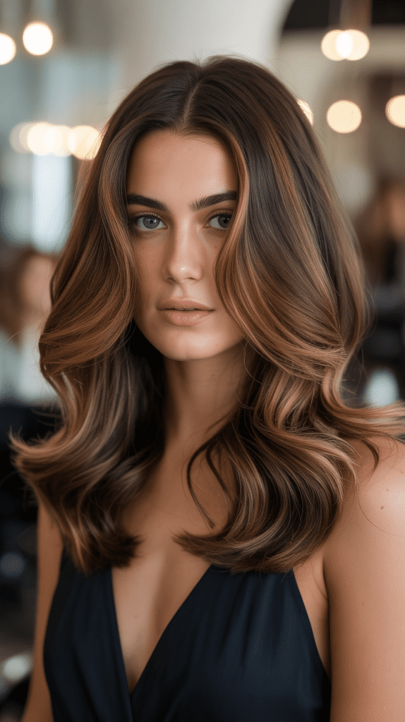 Dark Caramel Lowlights