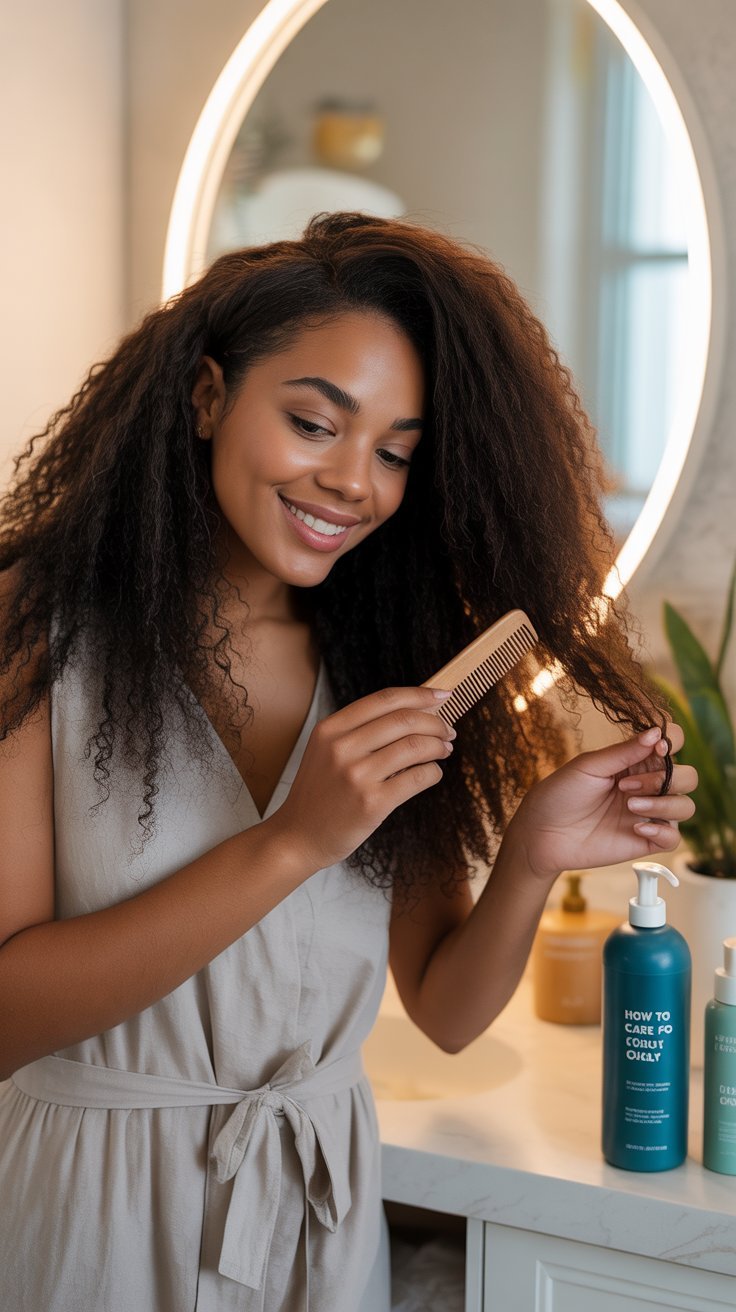 How to Care for Long Curly Hair