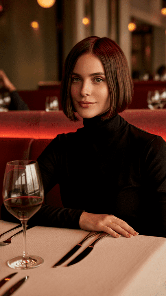  Mahogany Brown Blunt Bob