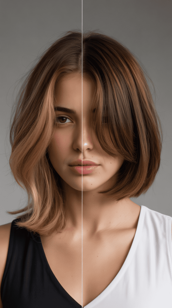 Layered French Bob for Thick Hair