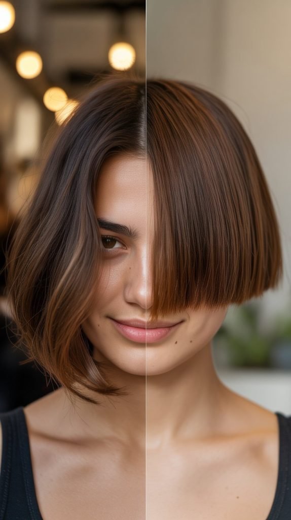 27. Customized Thick Hair Blunt Bob Solutions