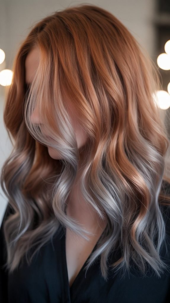 Copper and Gray Color Melting