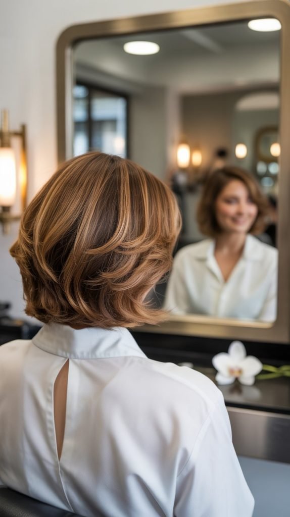 Stacked Feathered Bob