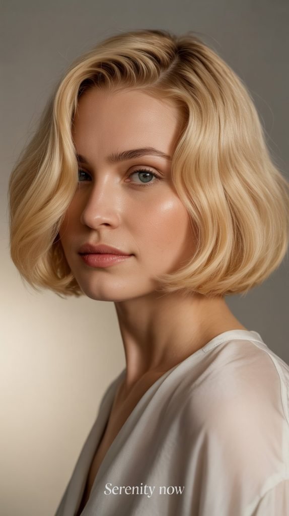  Butter Blonde Soft Bob