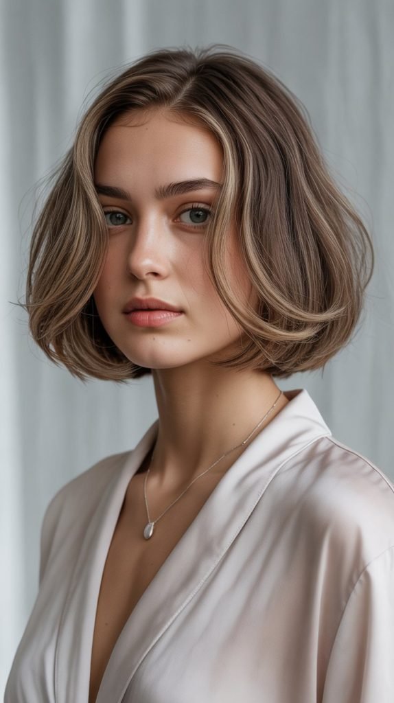  Ear-Length Bob with Micro Layers