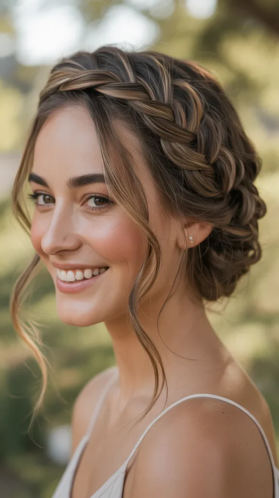 Braided Crown Updo