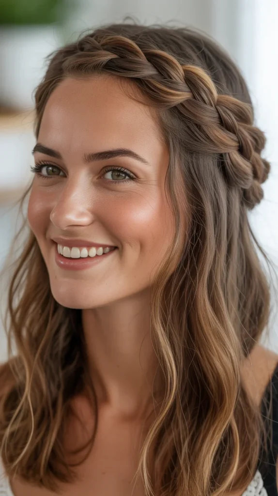 21. Twisted Crown Braid