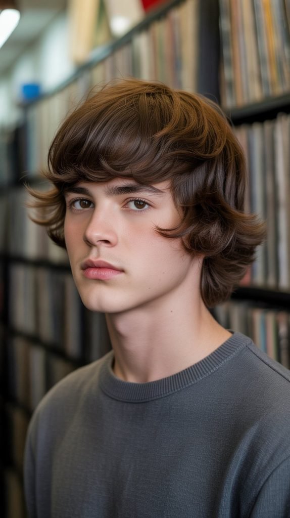 Long Wavy Bowl Cut Modern