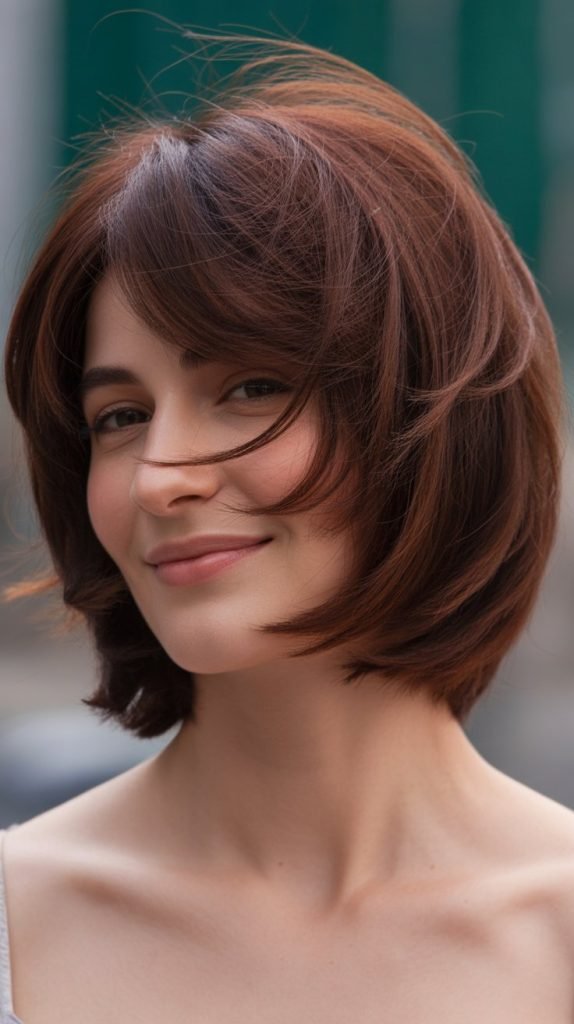 15. Shag-Inspired Bob with Multiple Layers