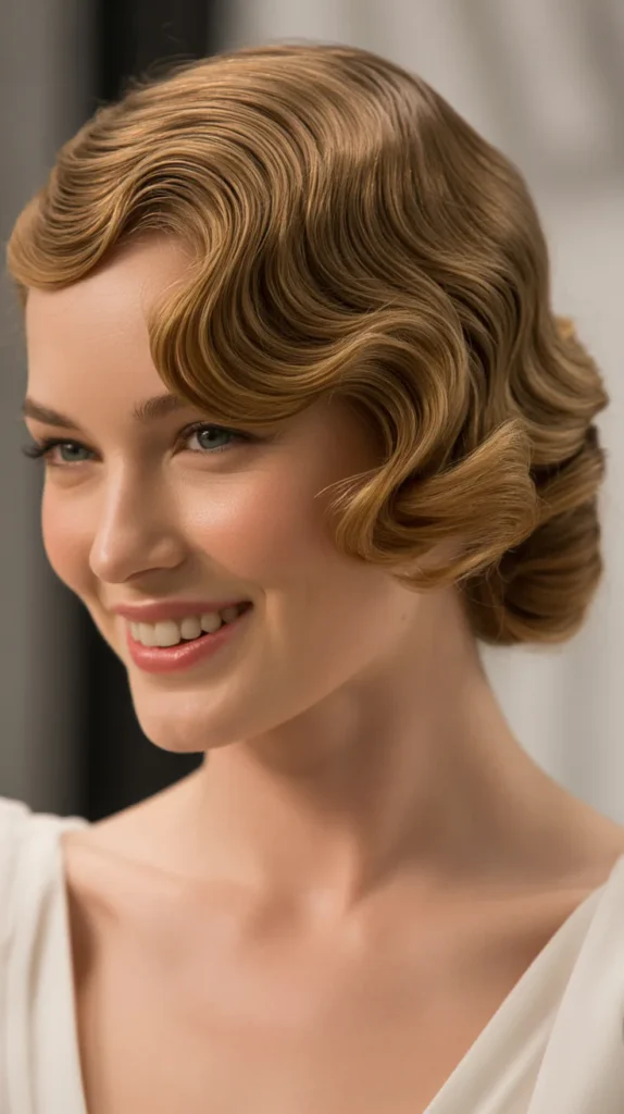 Vintage Finger Waves Updo