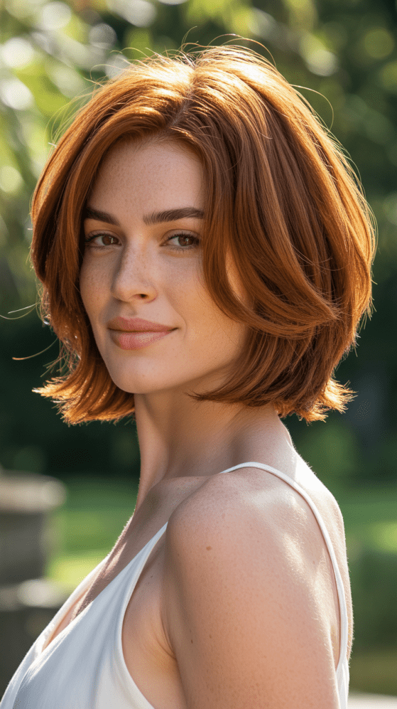  Layered Jaw-Length Bob with Face-Framing Pieces