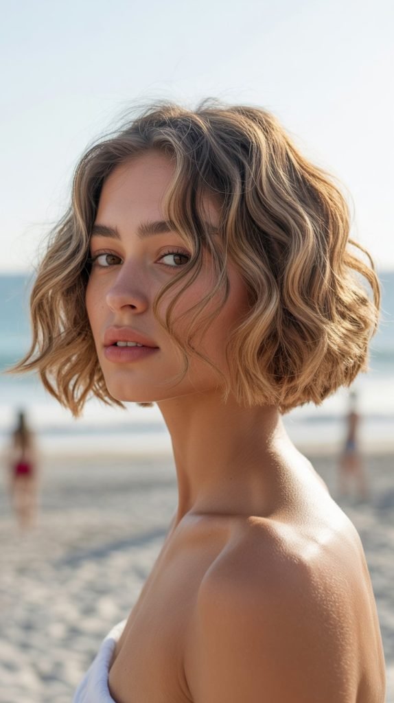 Wavy Chin Bob with Sea Salt Texture