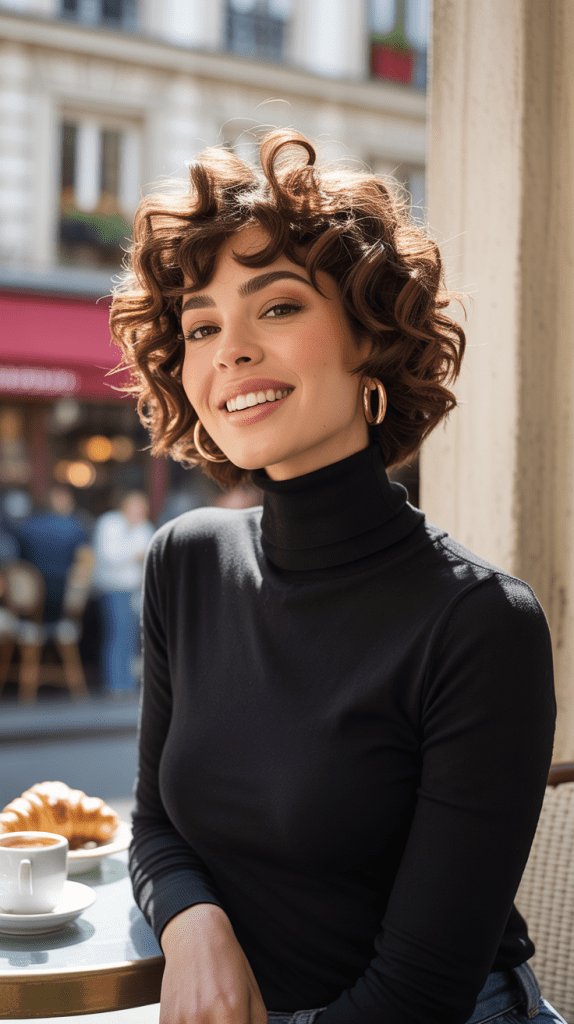 Shaggy French Bob with Flexi-Rod Curls