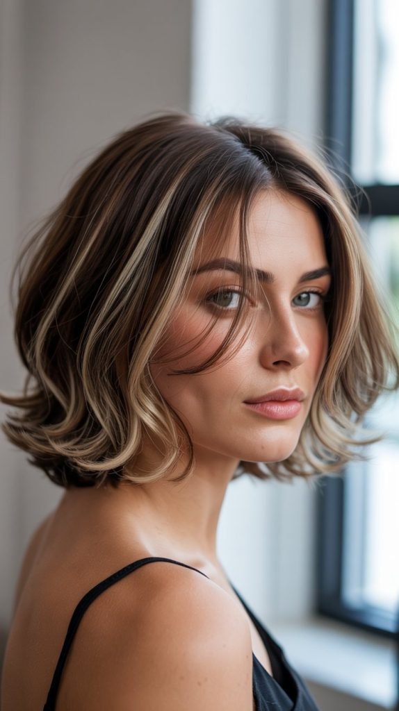 Jellyfish Cut with Face-Framing Highlights