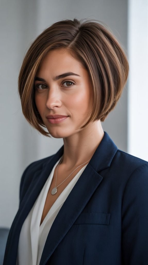 Stacked Bob with Graduated Nape