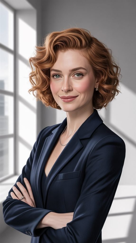 Curly Chin-Length Cut