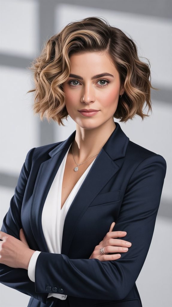 7. Stacked Curly Bob