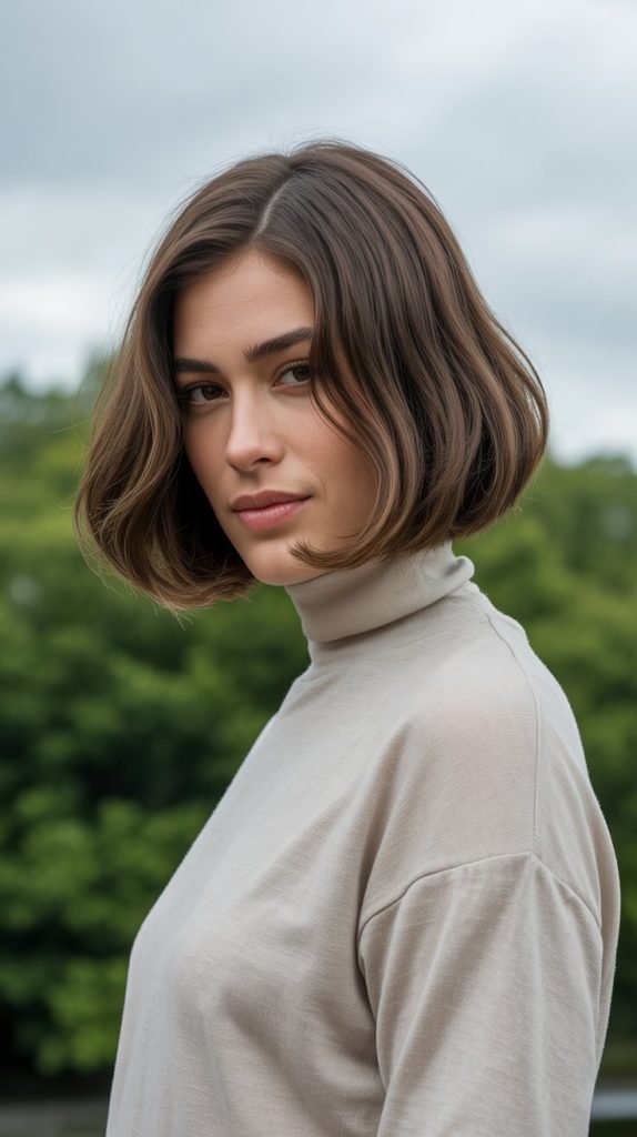 Long Bob (Lob) with Face-Framing Layers