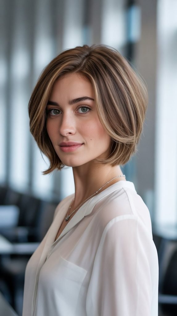 Stacked Bob with Soft Graduation