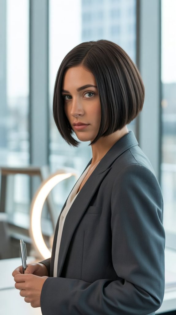 Inverted Ear-Length Bob