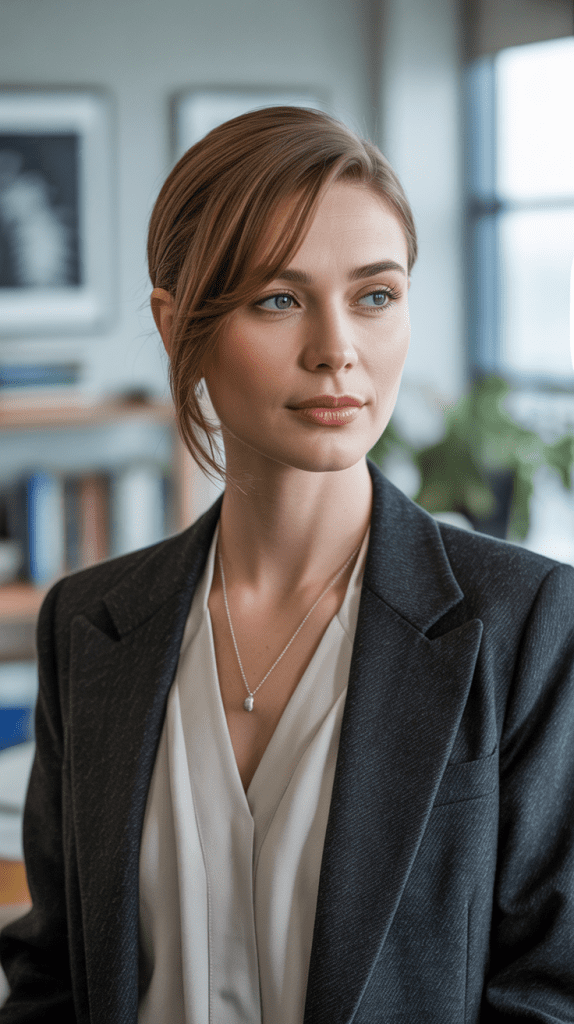 Long Pixie with Side Fringe