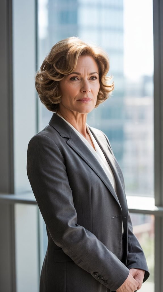 Chin-Length Feathered Bob