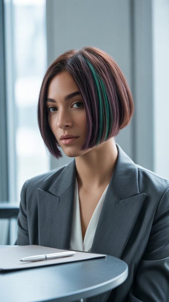 Micro Bob with Peek-a-Boo Highlights