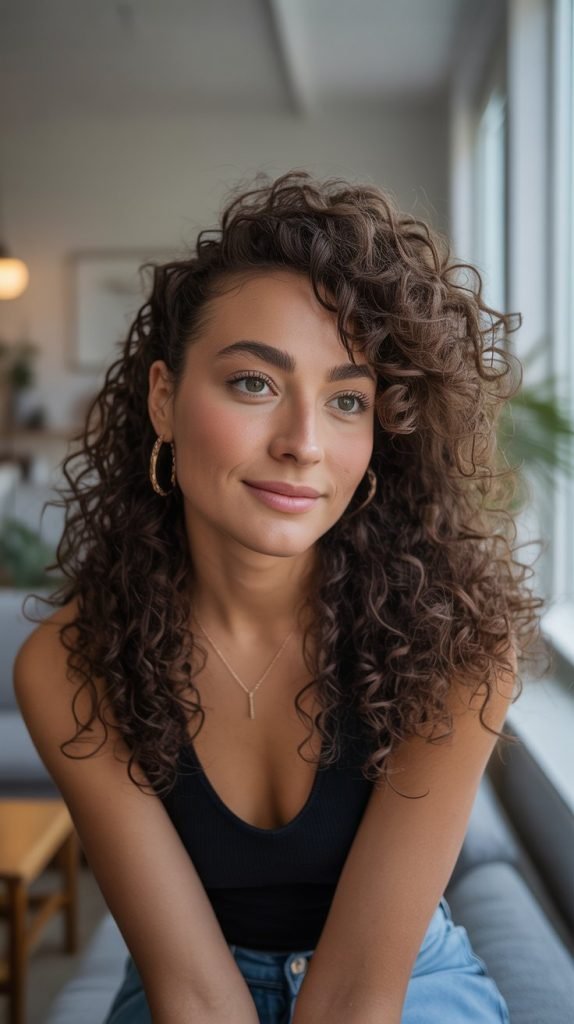  Long Curly Cut with Personalized Face-Framing