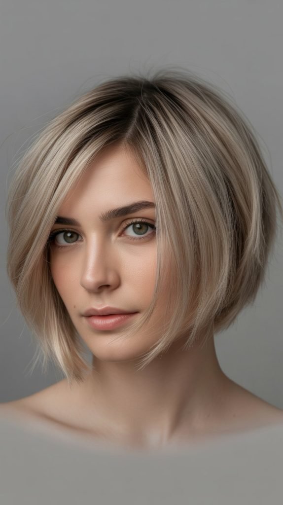 Feathered Bob with Razor Cut Edges