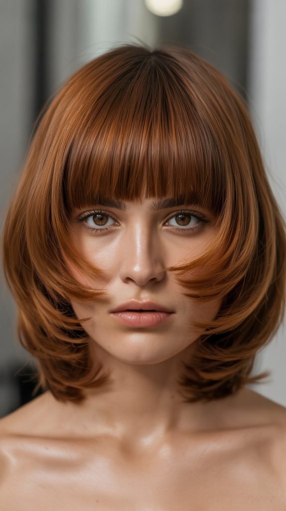 Jellyfish Cut with Bangs Integration