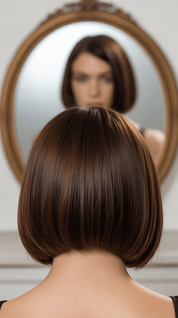 Sleek Blunt A-Line Bob