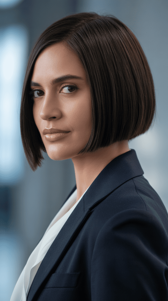 Classic Straight Ear-Length Bob