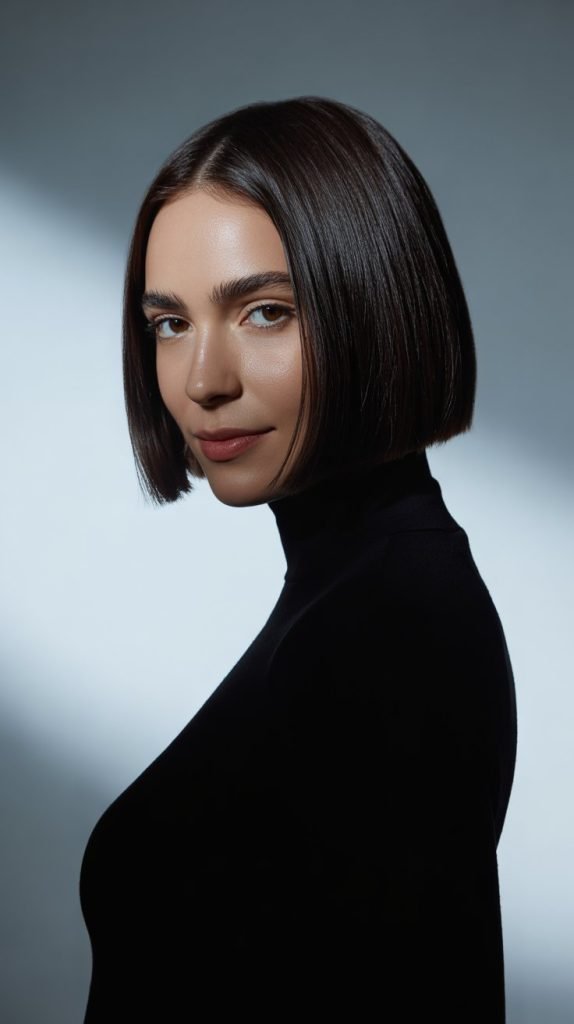  Classic Blunt Chin-Length Bob
