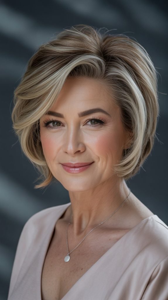 Feathered Bob with Root Lift