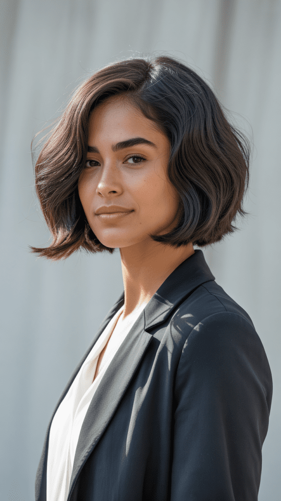 Classic Chin-Length Layered French Bob