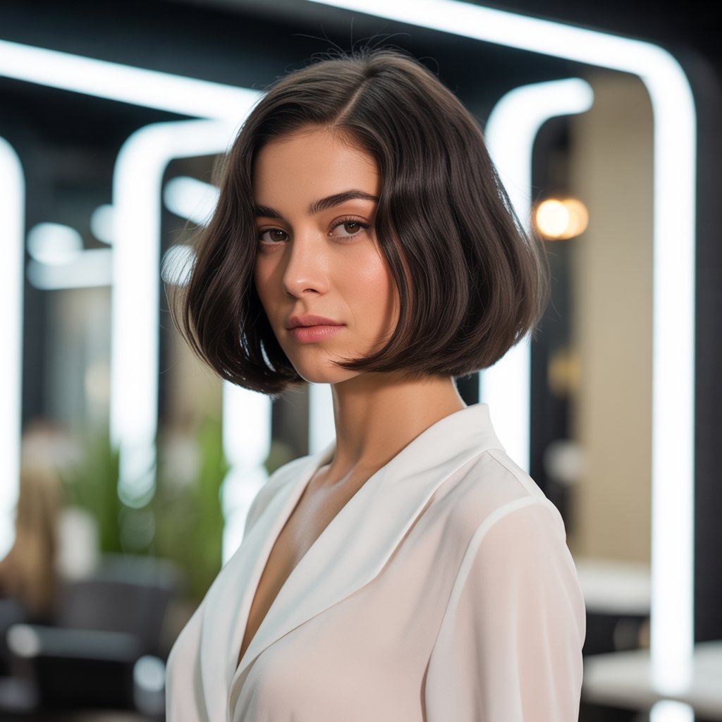 Classic Blunt French Bob