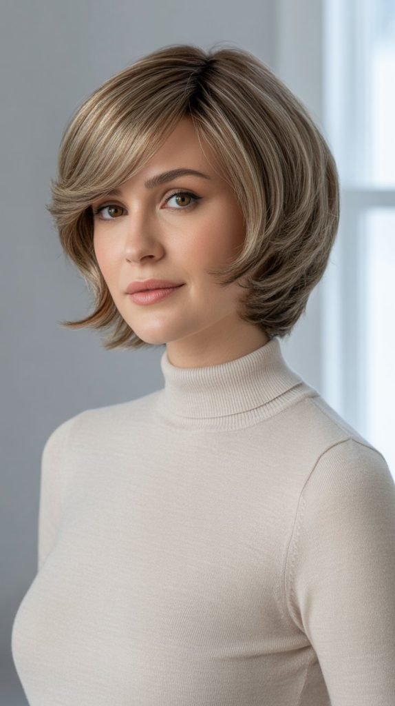  Layered Micro Bob with Side Sweep