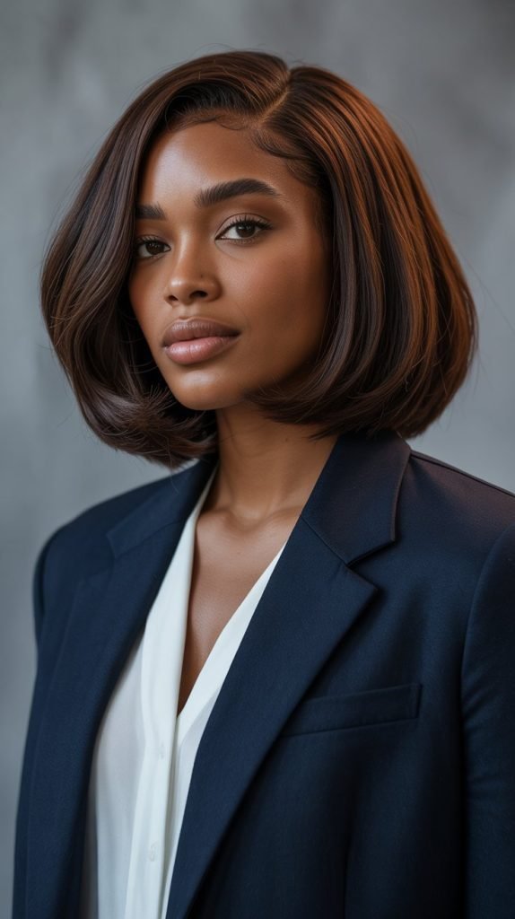 Chin Bob for Thick Hair