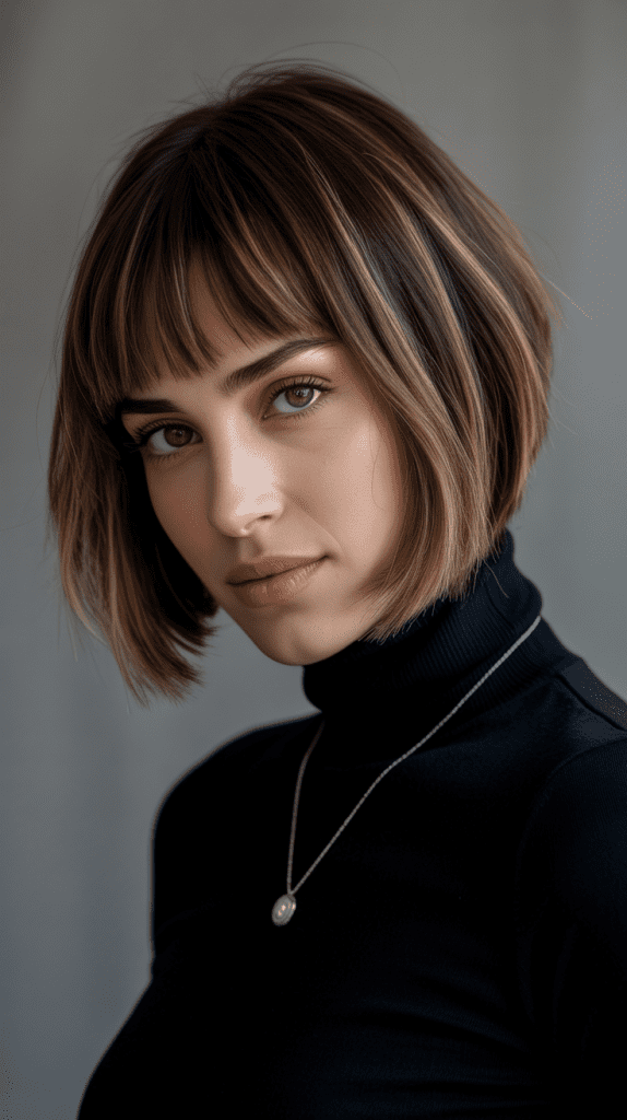 Shag Bob with Face-Framing Fringe