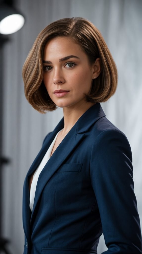 11. Sleek and Polished Neck-Length Bob