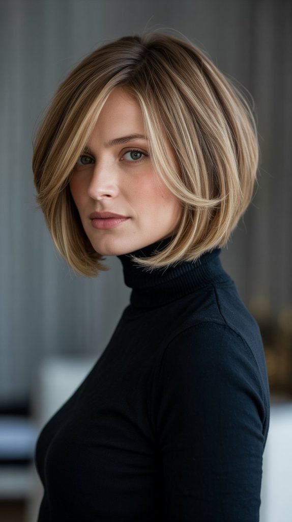 Graduated Layer Bob with Face-Framing