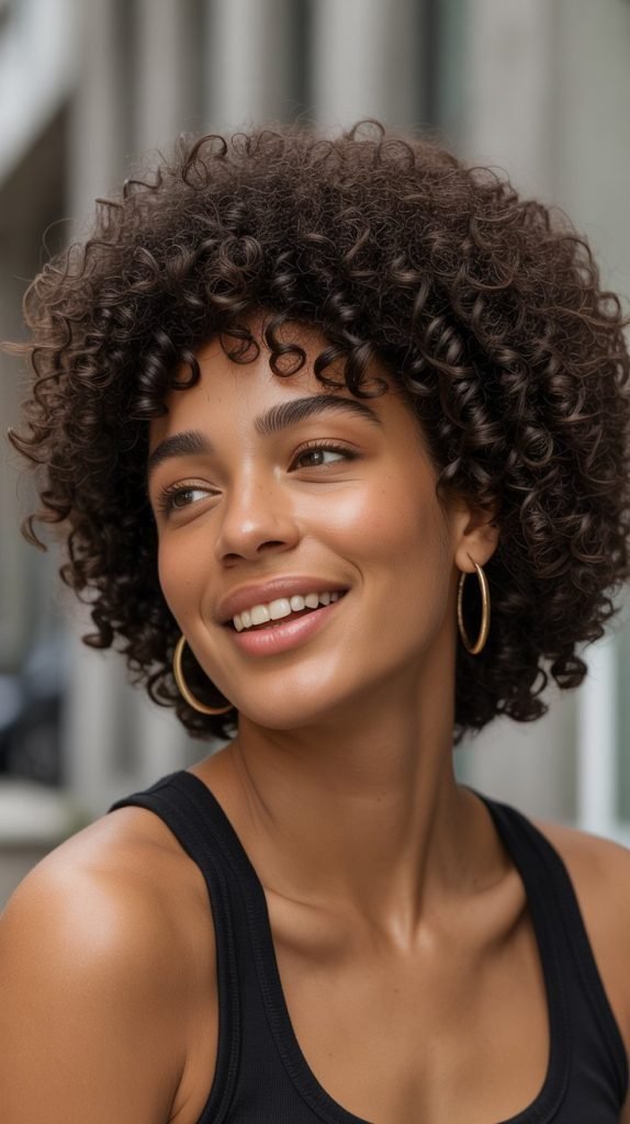 Afro-Textured Jawline Bob