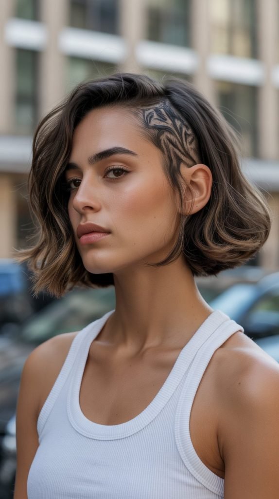 12. Tousled Bob with Artistic Undercut