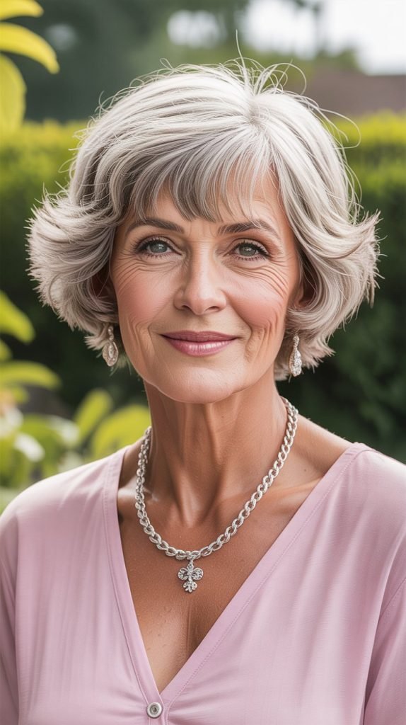 22. Soft Shag with Feathered Bangs