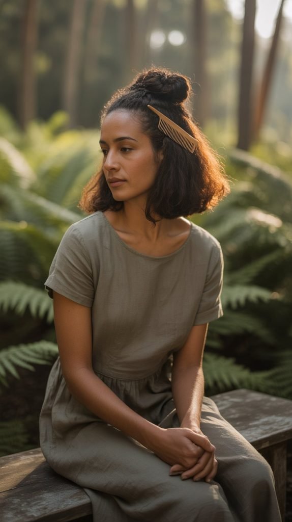 Twisted Half-Up Style