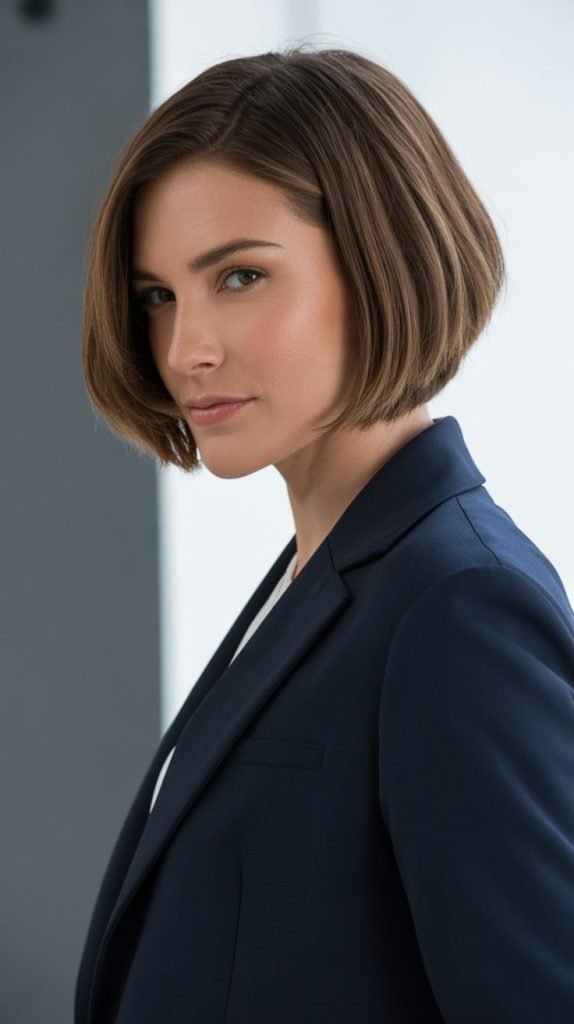 Short Layered French Bob
