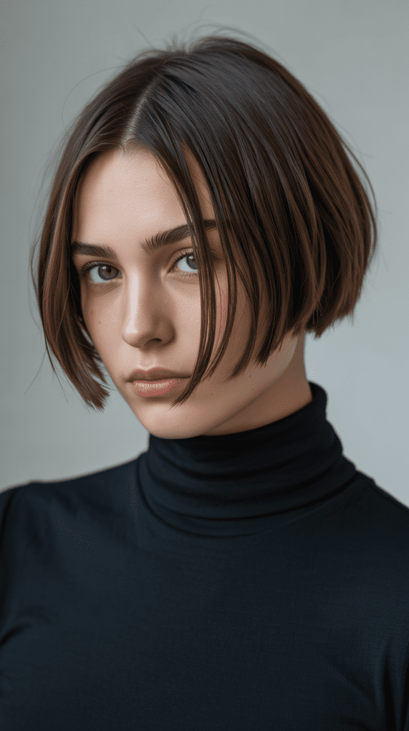 Blunt Layered French Bob